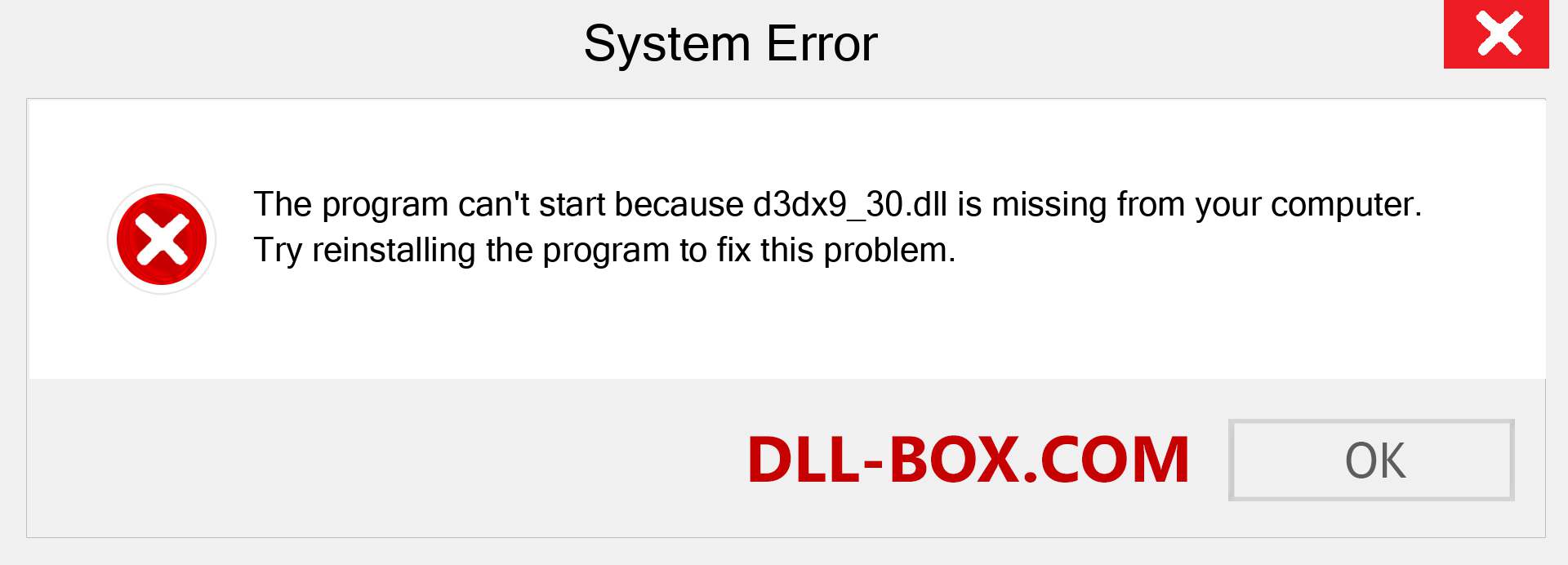  d3dx9_30.dll file is missing?. Download for Windows 7, 8, 10 - Fix  d3dx9_30 dll Missing Error on Windows, photos, images